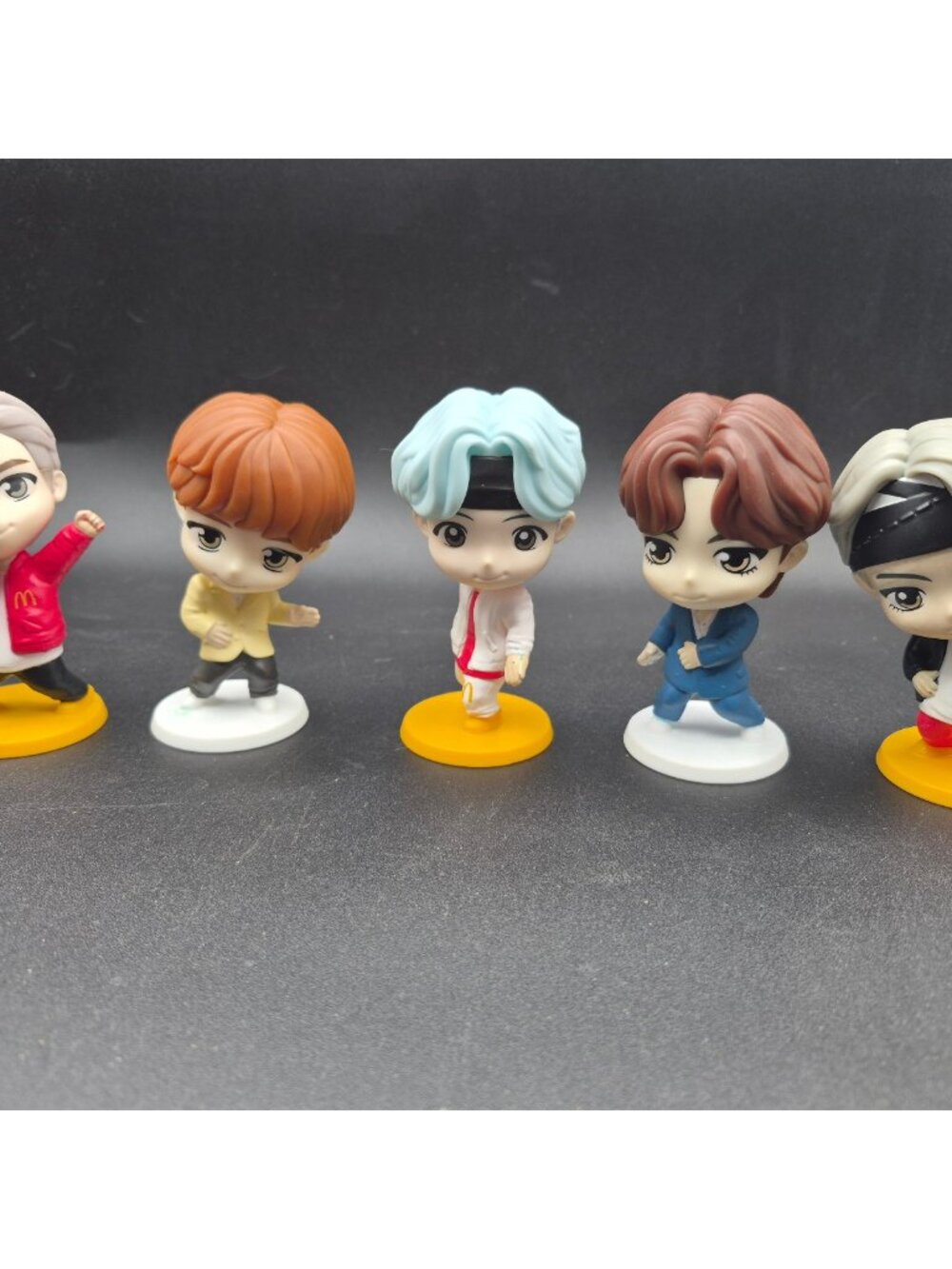 2025 McDonald’s BTS Figurines Lot of 5 Chibi‑Style Characters Promotional Toys